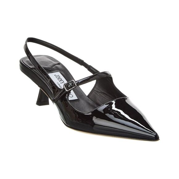 Jimmy Choo Didi 45 Patent Slingback Pump Black